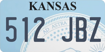 KS license plate 512JBZ