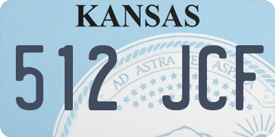 KS license plate 512JCF