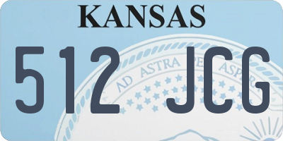 KS license plate 512JCG