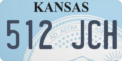 KS license plate 512JCH