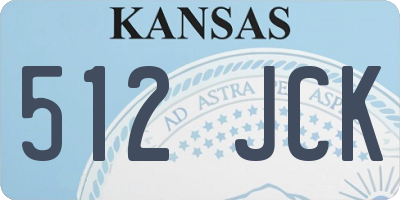 KS license plate 512JCK