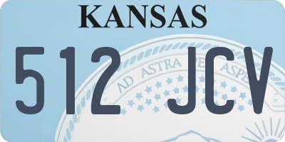 KS license plate 512JCV