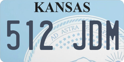 KS license plate 512JDM