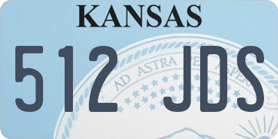 KS license plate 512JDS