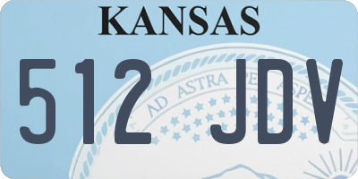 KS license plate 512JDV