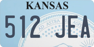 KS license plate 512JEA