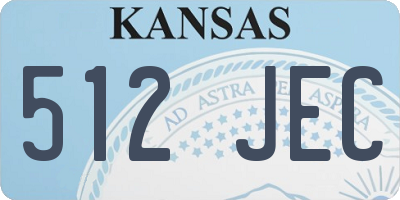 KS license plate 512JEC