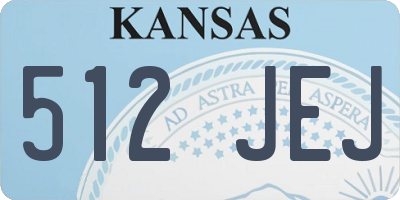 KS license plate 512JEJ