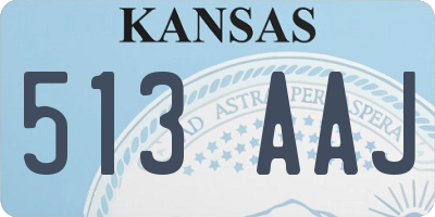 KS license plate 513AAJ