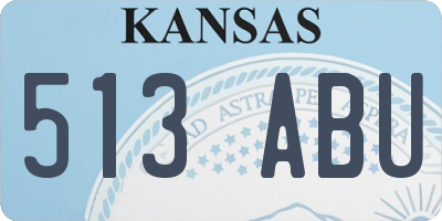 KS license plate 513ABU