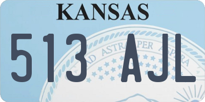 KS license plate 513AJL