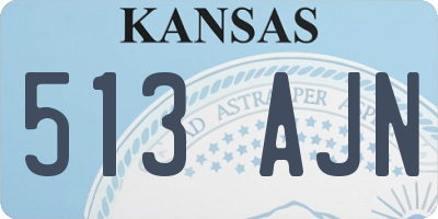 KS license plate 513AJN