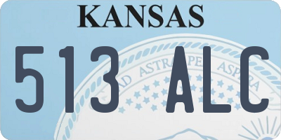 KS license plate 513ALC