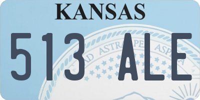 KS license plate 513ALE