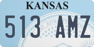 KS license plate 513AMZ