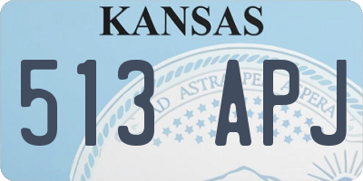 KS license plate 513APJ