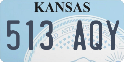 KS license plate 513AQY