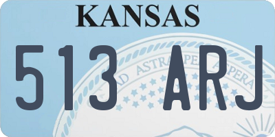 KS license plate 513ARJ