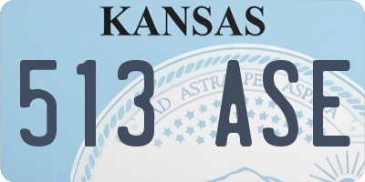 KS license plate 513ASE