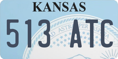KS license plate 513ATC