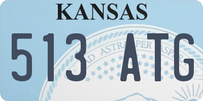 KS license plate 513ATG