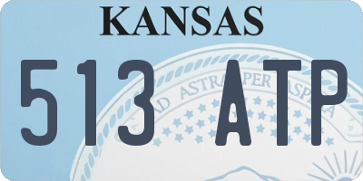 KS license plate 513ATP