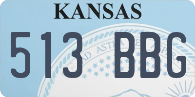 KS license plate 513BBG