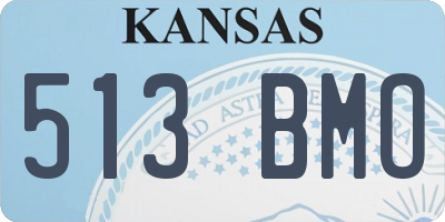 KS license plate 513BMO