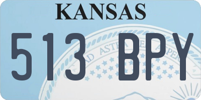 KS license plate 513BPY