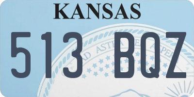 KS license plate 513BQZ