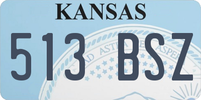 KS license plate 513BSZ