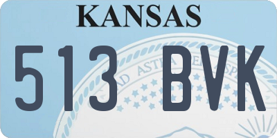 KS license plate 513BVK