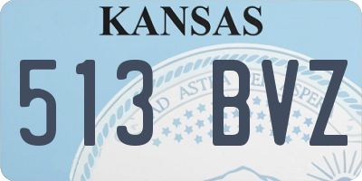 KS license plate 513BVZ