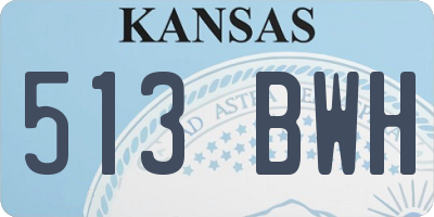 KS license plate 513BWH