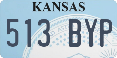 KS license plate 513BYP