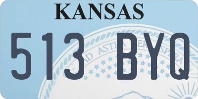 KS license plate 513BYQ