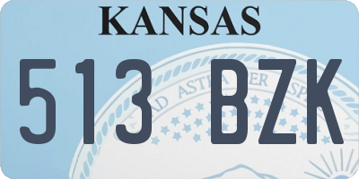 KS license plate 513BZK