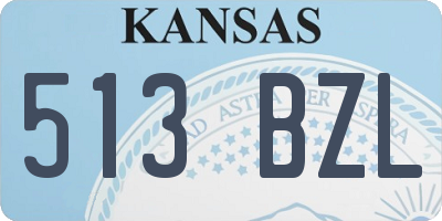 KS license plate 513BZL