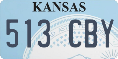 KS license plate 513CBY