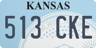 KS license plate 513CKE
