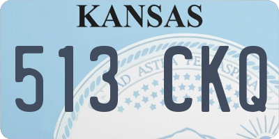 KS license plate 513CKQ