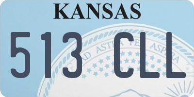 KS license plate 513CLL