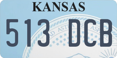 KS license plate 513DCB