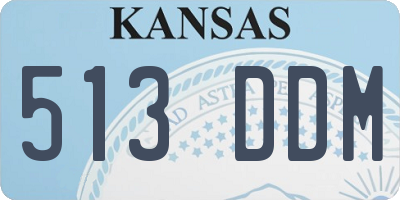 KS license plate 513DDM