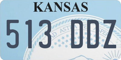 KS license plate 513DDZ