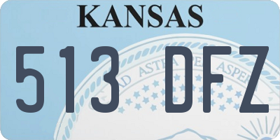 KS license plate 513DFZ