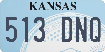 KS license plate 513DNQ