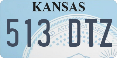 KS license plate 513DTZ