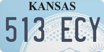 KS license plate 513ECY