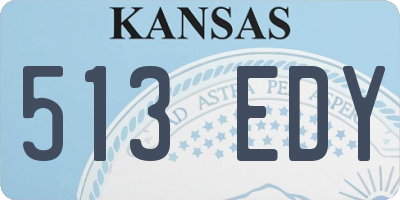 KS license plate 513EDY